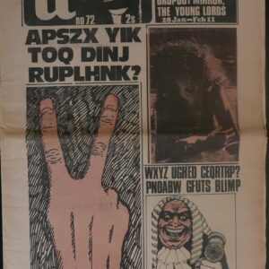 International Times, "Apszx yik toq dinj ruplhnk ?", N°72, 28 Jan. - 11 Fév. 1970, UK, 46,5 x 30 cm